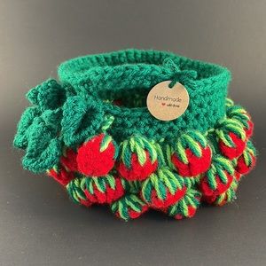 Basket strawberry crochet basket